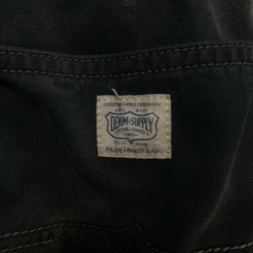 Ralph Lauren Black Jean Denim Coveralls - Picture 8 of 9